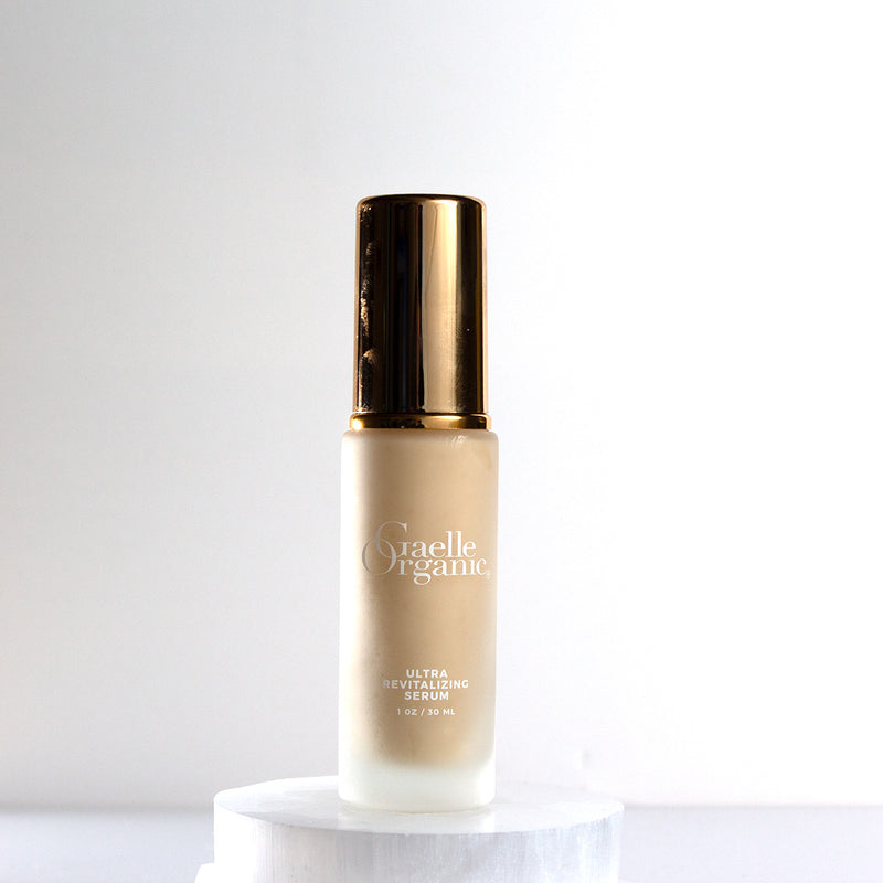 Ultra Revitalizing Serum, Backlit on Mirror, the best serum for mature skin